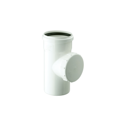 Tee Pvc Blanco 110mm Registro