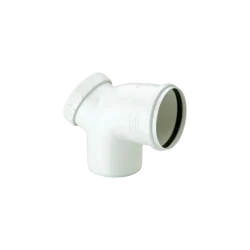 Codo Pvc Blanco 75mm Registro 90°