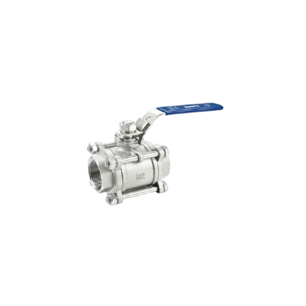Válvula Bola Acero Inox 316 1000 WOG 3 Cuerpos NPT 1"